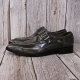 For men, N6205 grey cowhide advan leather, u-tip, single-monk strap, handmade dress shoes