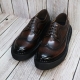 For men, N5000 rubbed wine cowhide, lace-up, regal wing tip, compressed sponge  jar line outsole, handmade oxford shoes