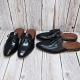 For men, N6210 black cowhide, knot-tassel, u-tip, handmade bloafers, 2 types