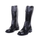 For men, 4795 cowhide box calf leather, double, basic commando outsole, handmade middle-long boots