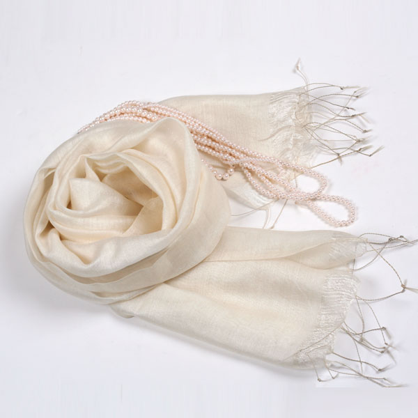 silk like scarf 0010 ivory