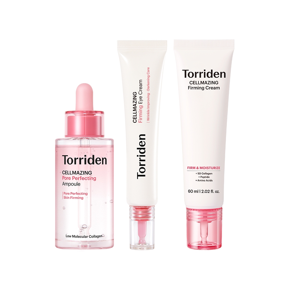 [3종세트] 셀메이징 저분자 콜라겐 모공 탄력 앰플 30ml+탄력 크림 60ml+탄력 아이크림 30ml+(모공 마스크 1매)