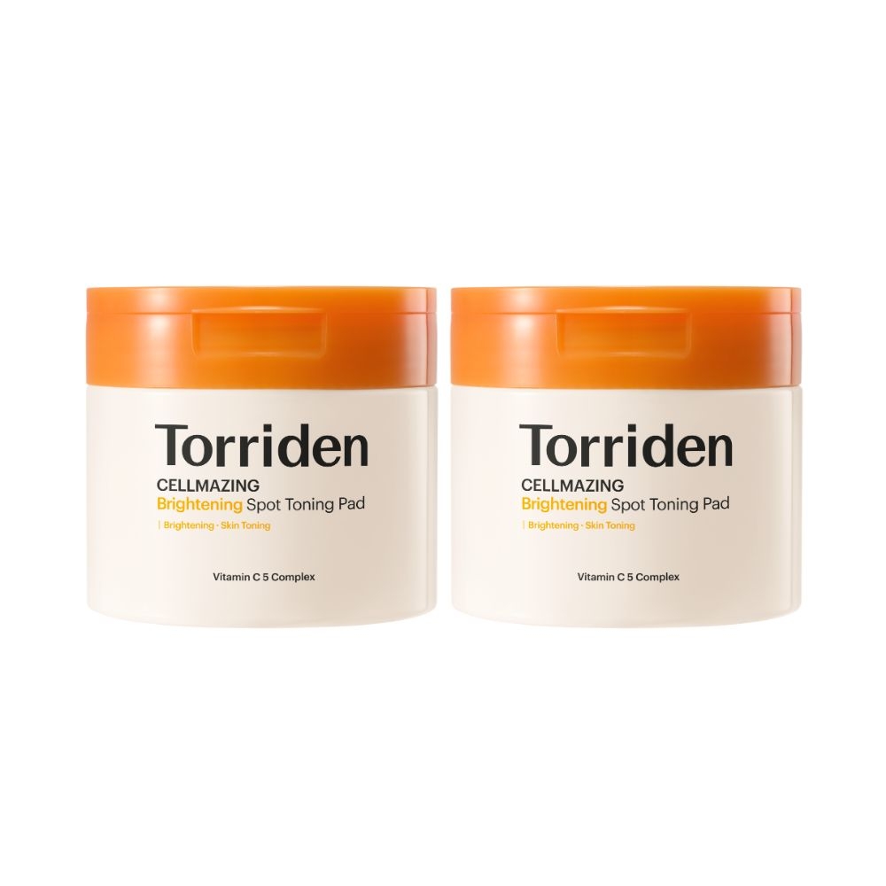 [2개묶음] 셀메이징 비타 C 브라이트닝 흔적 토닝 패드 70매+(컨트롤 세럼 10ml)
