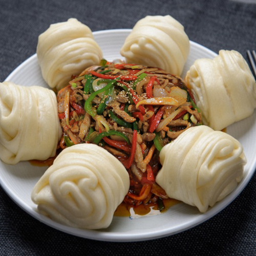 담짜 매콤한 사천식 고추잡채 밀키트(꽃빵포함704g/2인분)