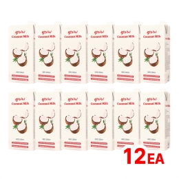 [담짜몰/무료배송] NCC 엔씨씨 프리미엄 코코넛 밀크 1000mlx12ea 식물성 우유 라떼 카페 비건 음료