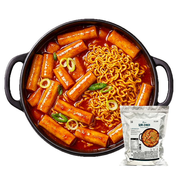 [담짜몰NEW] 담짜 라볶이 밀키트 캠핑 간편식 어묵 분식 간식 야식 떡볶이