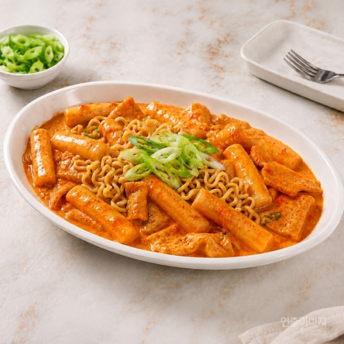 [담짜몰/할인특가] 담짜 로제 라볶이 밀키트 캠핑 간편식 어묵 분식 간식 야식 떡볶이