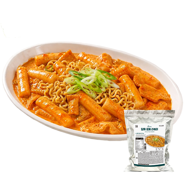 [담짜몰NEW] 담짜 로제 라볶이 밀키트 캠핑 간편식 어묵 분식 간식 야식 떡볶이