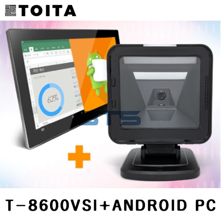 TOITA T-8600vsi 2D 바코드스캐너+18.5인치 안드로이드 태블릿