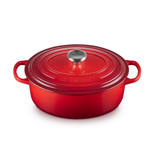 시그니처 타원형 냄비 23cm-빨강