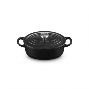 시그니처 타원형 냄비 17cm-매트블랙