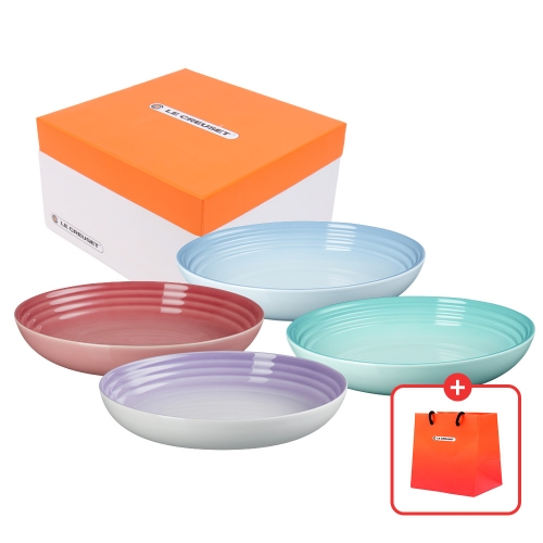 [쇼핑백 증정] 파스타샐러드볼 22cm 4P세트-파스텔