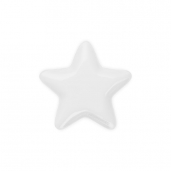 스타 접시 20cm-화이트