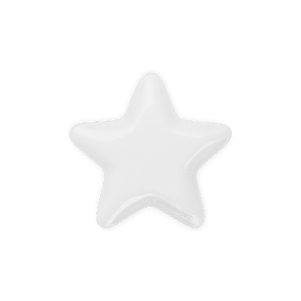 스타 접시 20cm-화이트