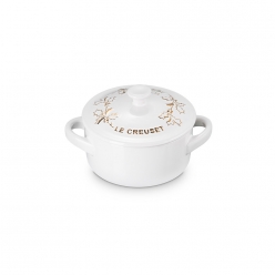 홀리 스톤웨어 미니원형냄비 10cm-화이트