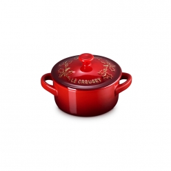 홀리 스톤웨어 미니원형냄비 10cm-빨강