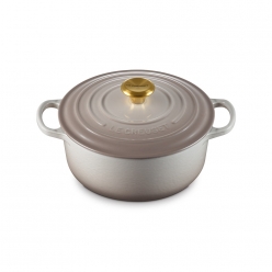 시그니처 원형냄비 20cm-넛메그(골드놉)