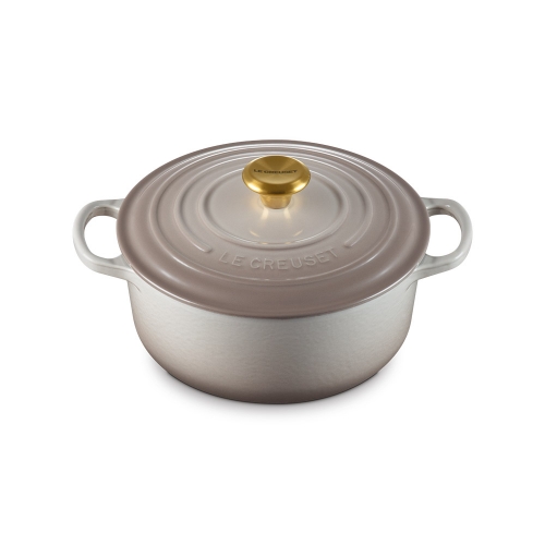 시그니처 원형냄비 20cm-넛메그(골드놉)