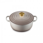 시그니처 원형냄비 20cm-넛메그(골드놉)