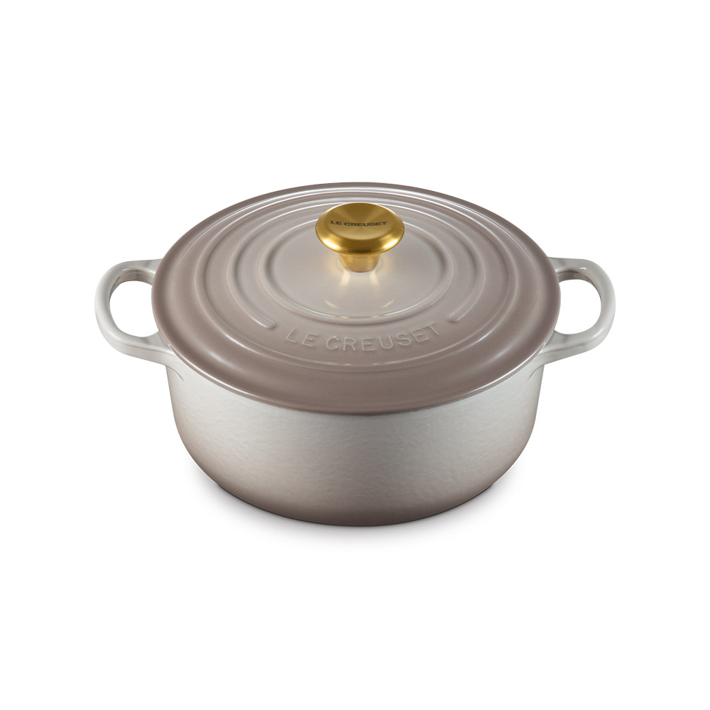 시그니처 원형냄비 20cm-넛메그(골드놉)