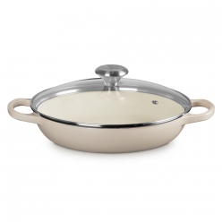 시그니처 뷔페캐서롤(유리뚜껑) 26cm-브리오슈(무광)