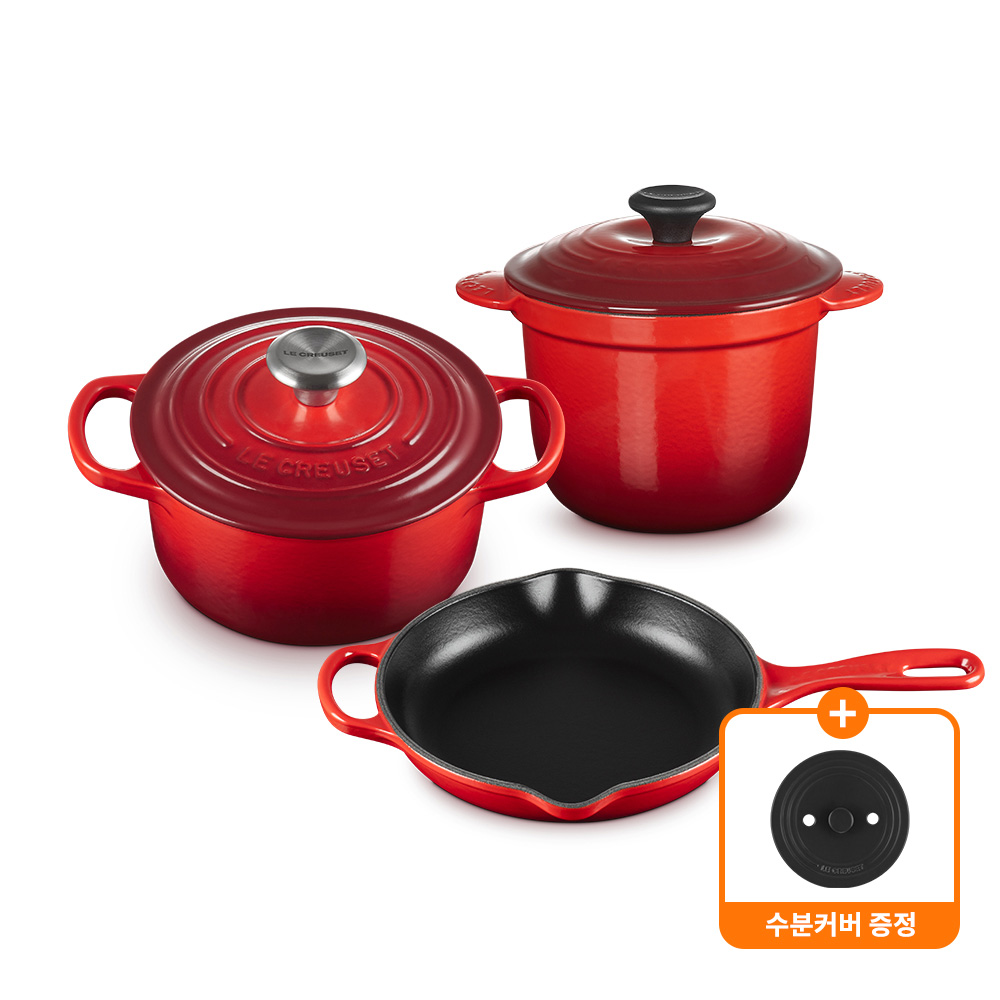 [수분커버 증정] 무쇠 에센셜 세트 (3P)