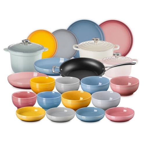 [냄비&수분커버 증정] 모던 다이닝 스톤웨어 4인 세트 (24P)