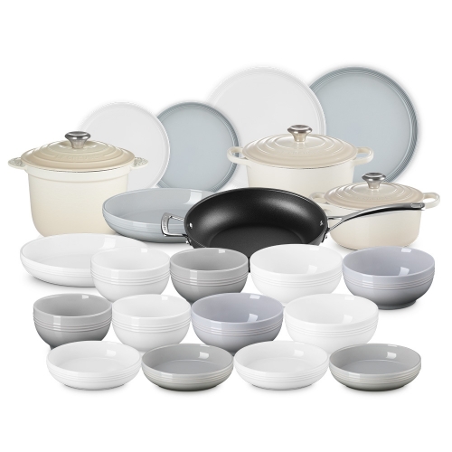 [냄비&수분커버 증정] 모던 다이닝 스톤웨어 4인 세트 (24P)