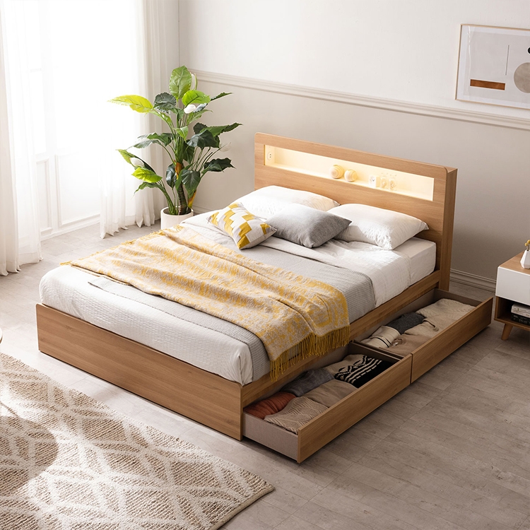 ★최저가/수도권 무료★ 유노이아 조명침대(SS/Q)_매트리스제외