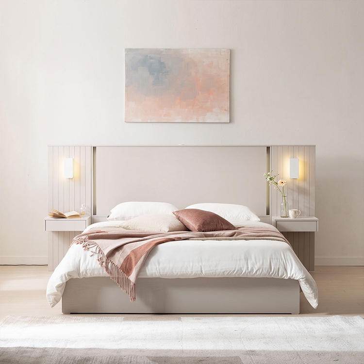 ★BEST of Best★ 아트월 간접조명 호텔침대 시리즈 (SS/Q/K)