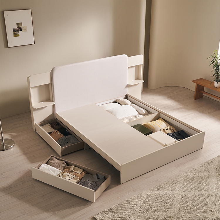 비스타 패브릭 수납침대 (SS/Q/K)