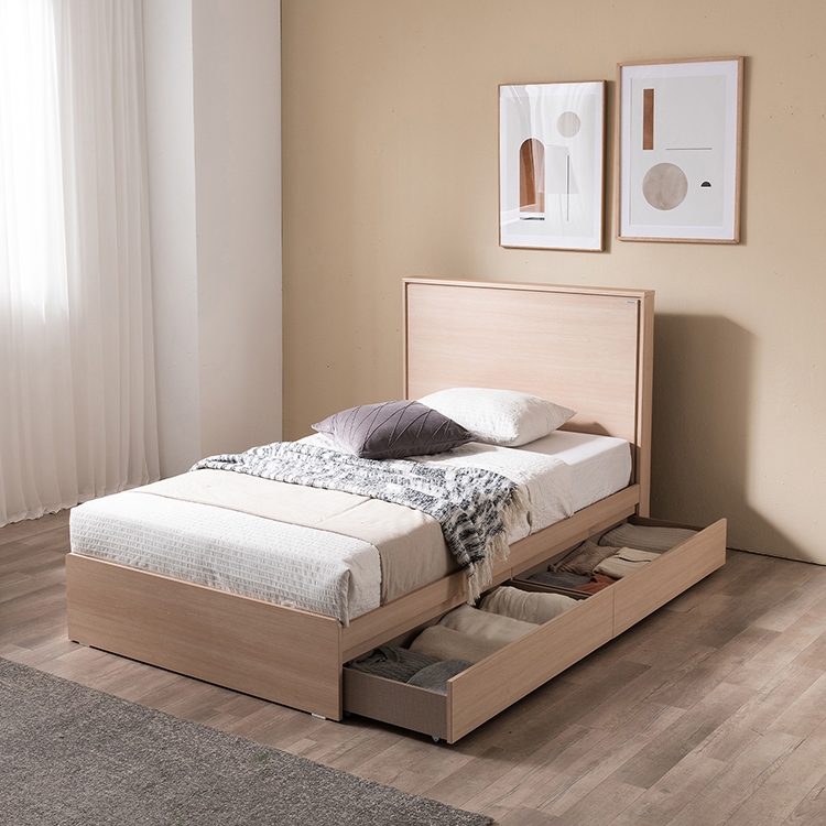 ★한정수량★루미온 호텔형 수납 침대 (SS)(Q/K)