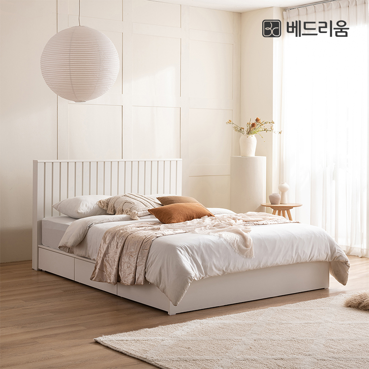 ★인가상품!최종추가할인★브리서 호텔형 수납 침대 (SS)(Q/K)