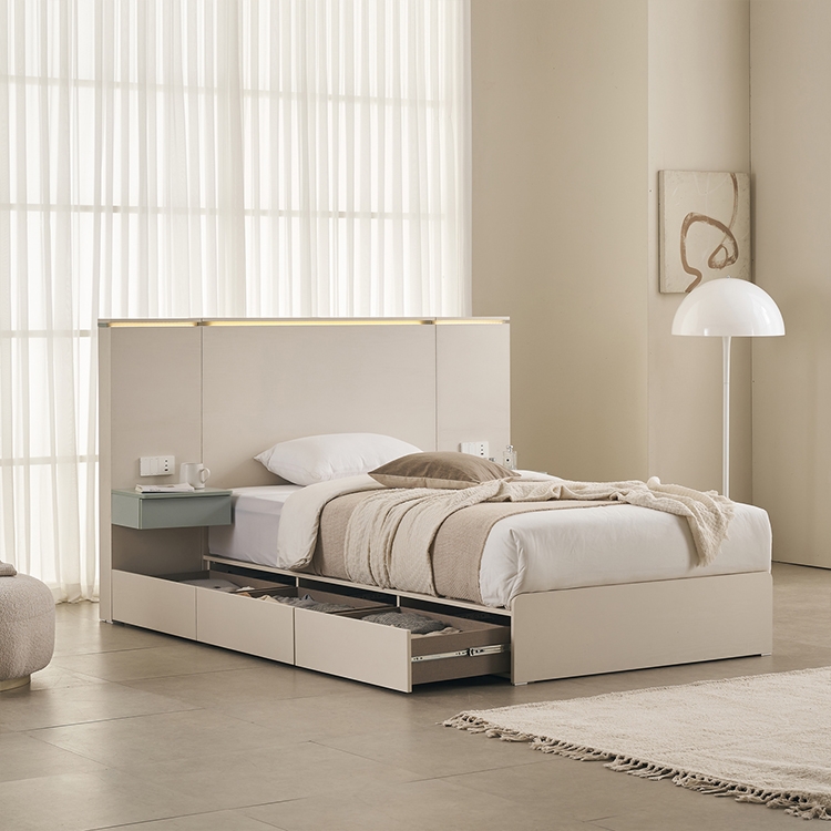 호라이즌 LED 호텔형 침대 (SS)(Q/K)_서랍형선택가능