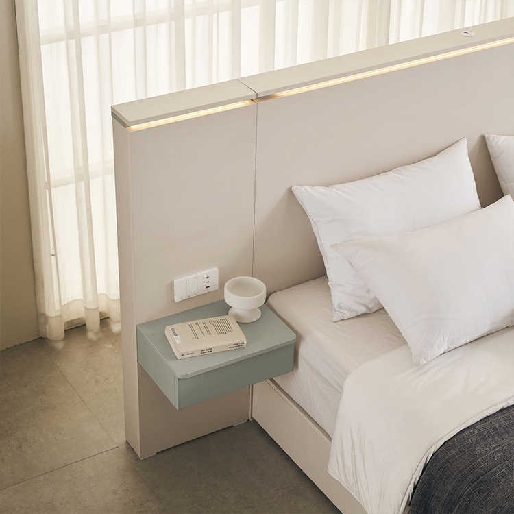 호라이즌 LED 호텔형 침대 (SS)(Q/K)_서랍형선택가능