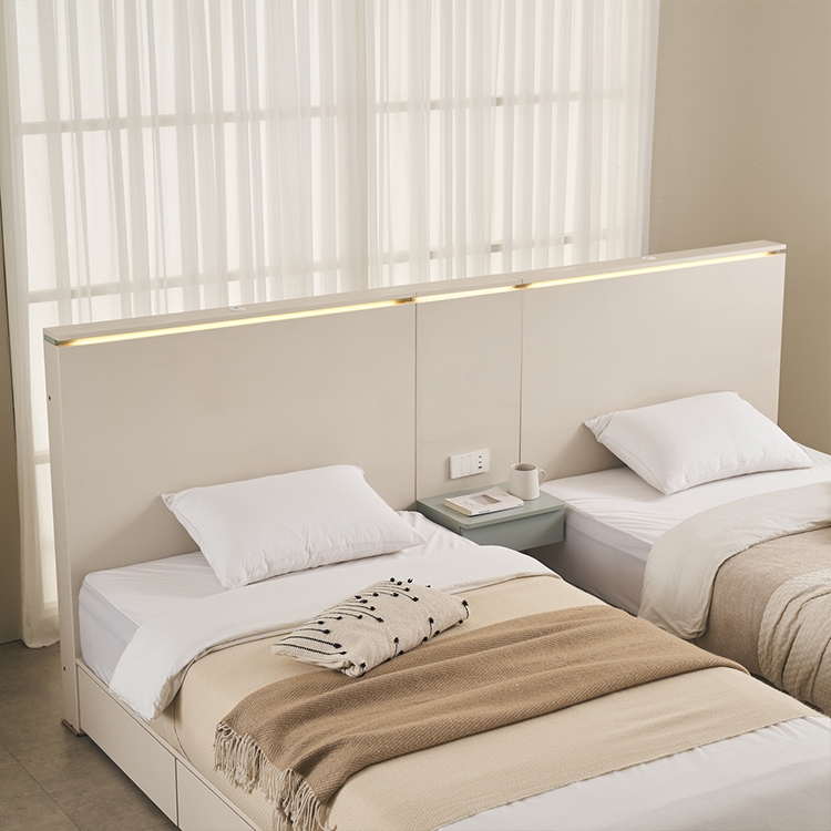 호라이즌 LED 호텔형 침대 (SS)(Q/K)_서랍형선택가능