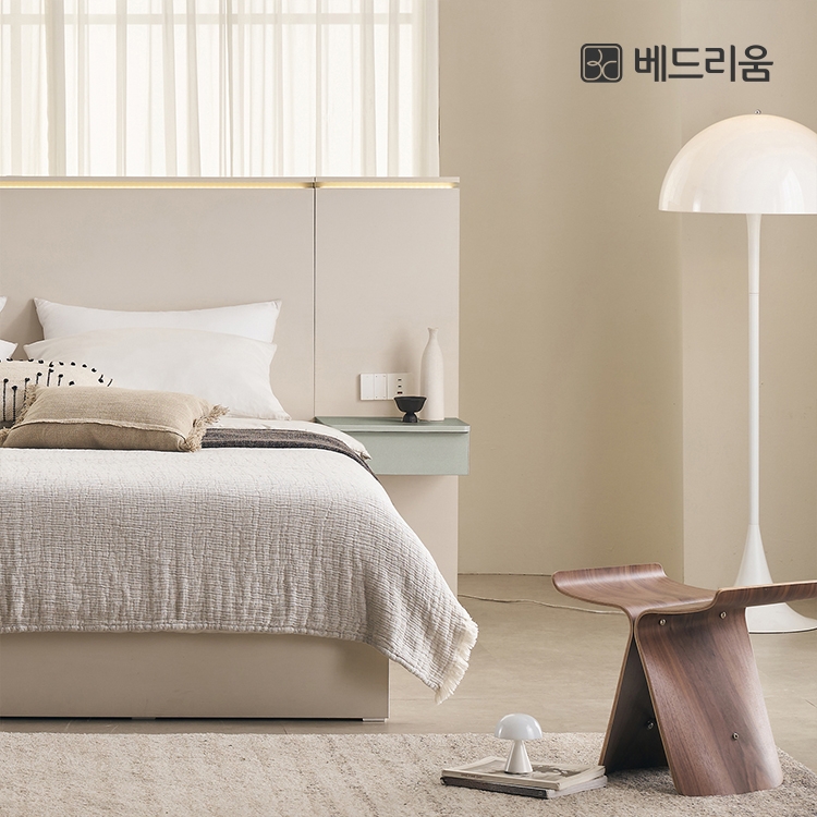 호라이즌 LED 호텔형 침대 (SS)(Q/K)_서랍형선택가능