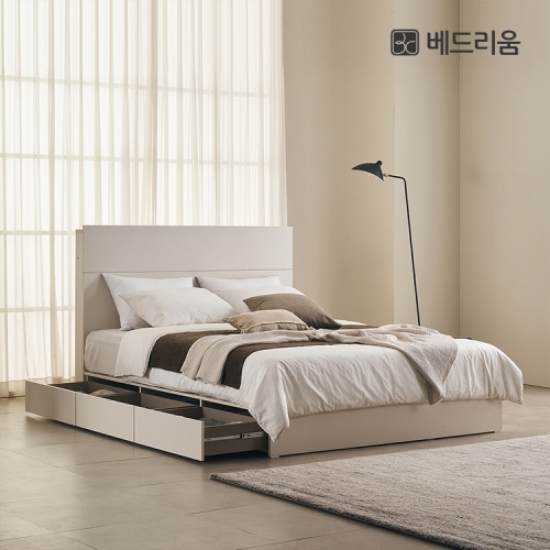 레시아 LED 헤링본 호텔형 침대 (SS,Q/K겸용)_서랍형선택가능