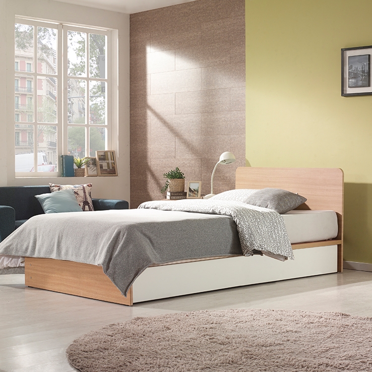 클릭(B901) 평상형 침대 SS+듀얼쿠션 유로탑 SET