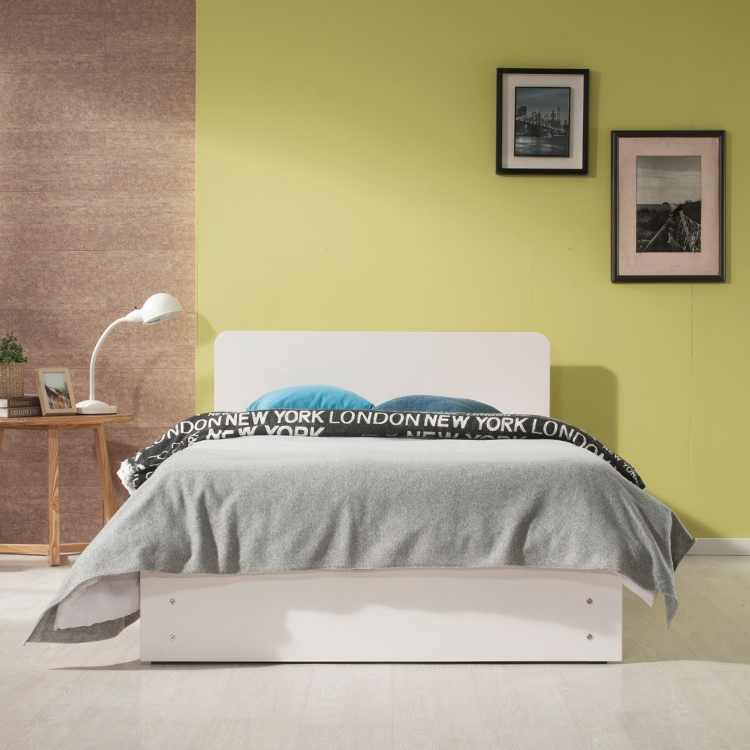 클릭(B901) 평상형 침대 SS+듀얼쿠션 유로탑 SET