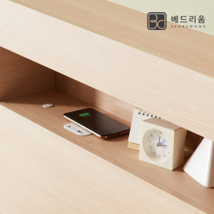 더스마트 무선충전 침대(SS/Q)+본넬 매트리스 SET