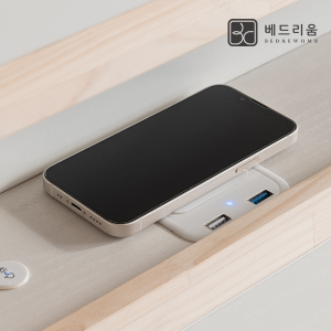 NEW 스마트메이트 편백 LED 수납침대(SS/Q/K)+리프레쉬유로탑 매트리스 SET