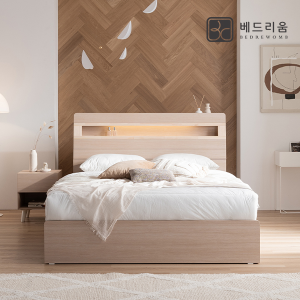 NEW 스마트메이트 편백 LED 수납침대(SS/Q/K)+스위트에디션 SET