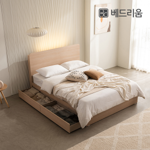 ★한정수량 마지막물량★플랫 수납 침대 (SS)(Q)(K)