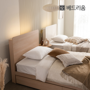 ★한정수량 마지막물량★플랫 수납 침대 (SS)(Q)(K)