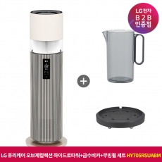 ★상품권 10만원★[구독]LG 퓨리케어 오브제컬렉션 하이드로타워 + 급수비커 + 무빙휠 세트 HY705RSUABM