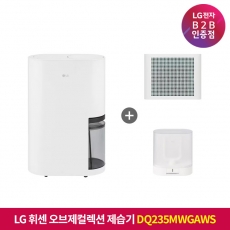 ★상품권 10만원★[구독]LG 휘센 오브제컬렉션 제습기 + 공기청정키트(화이트) + 건조케이스 세트 DQ235MWGAWS