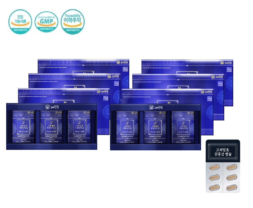 고려발효 진홍삼 캡슐 6 SET