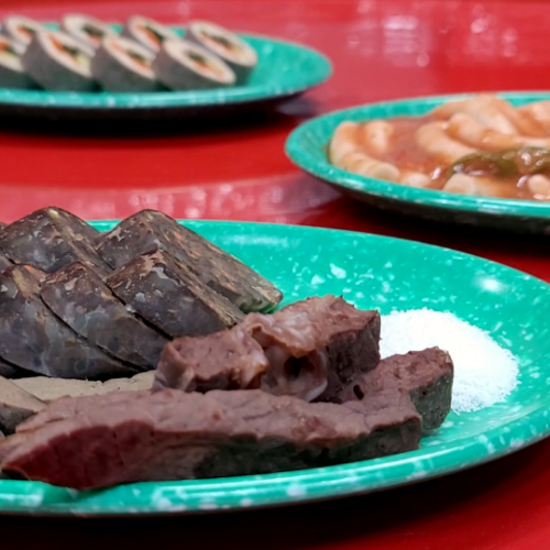 [희또마미 수제간식] 강아지 김밥 순대 떡볶이 애견간식 3종