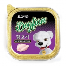 도그피앙 사각캔 닭고기 100g (박스/12개입)
